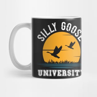 SILLY GOOSE UNIVERSITY RETRO SUNSET Mug